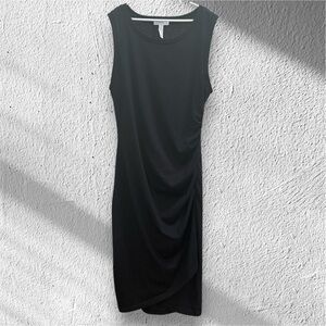 Leith Black Midi Dress